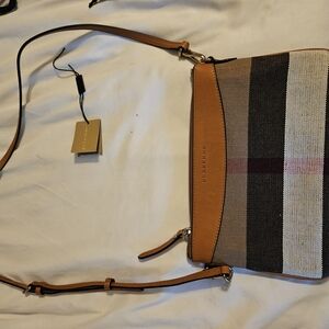 Burberry Tan and Black Crossbody Bag